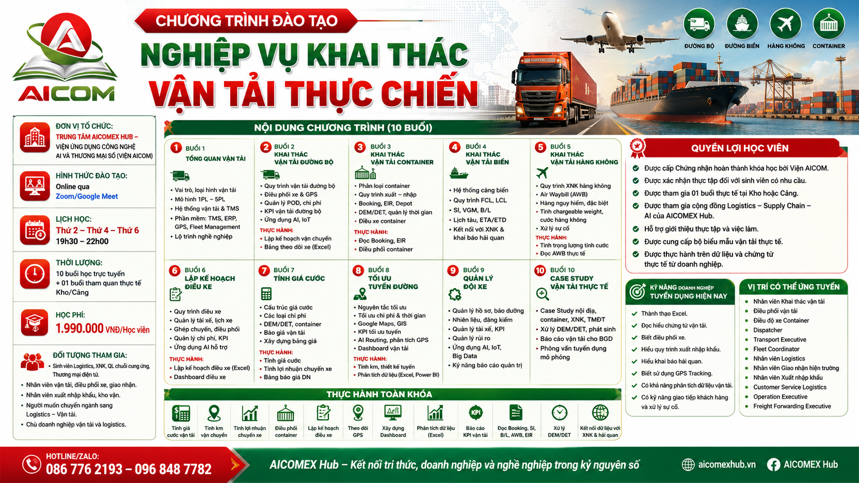 NGHIỆP VỤ KHAI THÁC VẬN TẢI THỰC CHIẾN